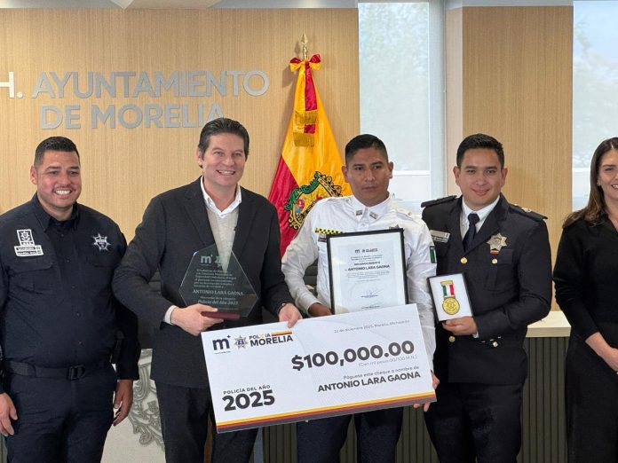 Anuncia Alfonso Martínez incremento salarial del 5% a la Policía Morelia