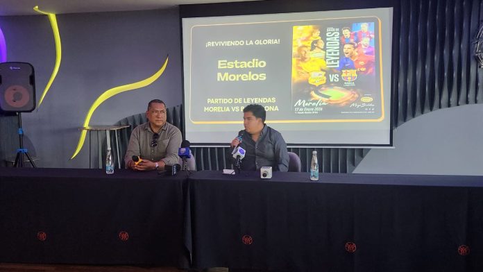 Confirman partido de leyendas este sábado en Morelia Confirman partido de leyendas este sábado en Morelia
