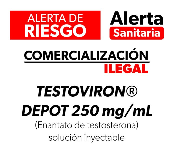 Cofepris alerta comercialización ilegal de Testoviron®️ Depot 250 mg/mL