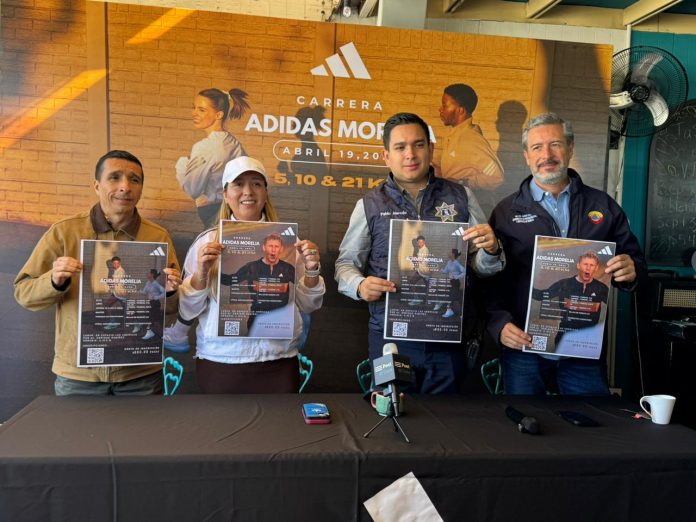 ADIDAS convoca a carrera atlética de 21,10 y 5 kilómetros en Morelia