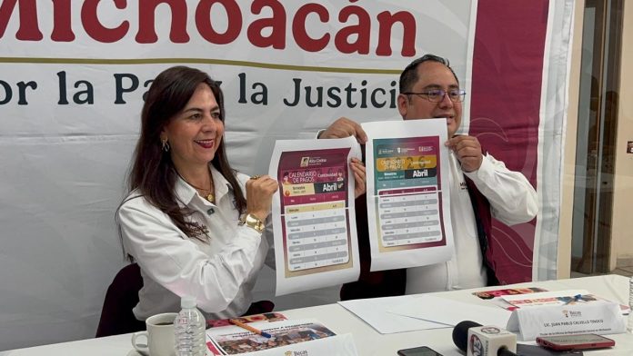 Presentan calendario de pago de becas federales en Michoacán